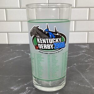 Official 126th Kentucky Derby Souvenir Mint Julep Drinking Glass, 2000